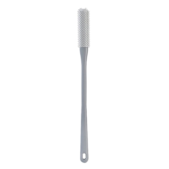LYCAQL Toe Gap Cleaning Brush, 15.7" Long Handled Silicone Toe Crevice Cleaning Brush & Exfoliating Brush, Shower Foot Scrubber Ergonomic Handle for Foot Seniors, Elderly, Men and Women
