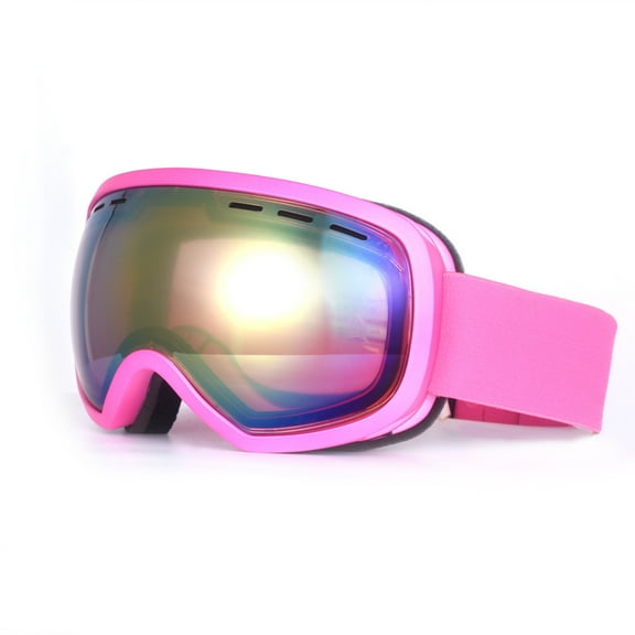 Ski Goggles,Snow Snowboard Goggles Men Women Snowmobile Skiing Skating,Skiing Snowboard Anti Fog UV Protection (pink)