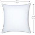 thumbnail image 2 of 22" x 22" Throw Pillow – White: 1 PCS Luxurious Premium Microbead Pillow With 85/15 Nylon/Spandex Fabric. Forever Fluffy, Outstanding Beauty & Support. Silky, Soft & Beyond Comfortable, 2 of 7