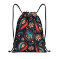 thumbnail image 1 of Gaeub Paisley1 Drawstring Backpack Bag Sport Gym Sackpack Heavy Duty String Backpack for Men Women-Small, 1 of 6