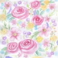 thumbnail image 3 of Varacek, Pam 15x15 Black Modern Framed Museum Art Print Titled - Stream Of Roses, 3 of 5
