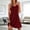 Wine, variant on FRSASU Women's Summer Sundress Sleeveless Pleated V-Neck Loose Swing Tank A-Line Chemise Pleated Dresses Wine