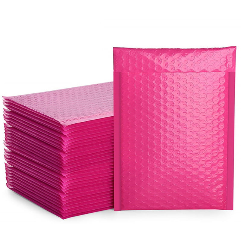 50Pcs Bubble Bag Mailer Plastic Padded Envelope Shipping Bag Packaging 15*13+4XD 