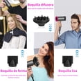 thumbnail image 5 of Woccatisy Secadora de Cabello Secador de Pelo Profesional,1800 W Aire Fuerte Secado Rapido 3 Temperaturas y 2 Velocidades Ajustables,con Boquillas y Difusor,para Cabello Liso y Rizado (Gris), 5 of 5