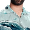 thumbnail image 5 of Whale Men's Casual Poplin Button Down Short Sleeve Shirts for Summer Beach - Unisex, 5 of 6