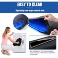 thumbnail image 4 of 20 Gel Seat Cushion for Long Sitting Pressure Relief Wheelchair Cushion for Pressure Sores Back Sciatica Tailbone Pain Relief Cushion NonSlip Butt Pillow for Office Home Car, 4 of 8