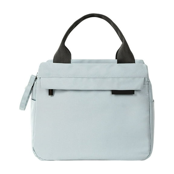 Insulated Lunch Tote Bag | Thermal Bento Bag for Office & School | Large Capacity Lunch Box Carrier | Water-Repellent Polyester | Blue