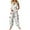 White, variant on Women's Casual Loose Jumpsuit with Christmas Print, Army Green, Size L