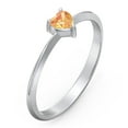 thumbnail image 3 of Bague Pierre de Naissance en Forme de Cœur - Citrine (Novembre), 3 of 6