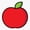 1pcs, variant on Red Apple Icon Er, Phone Decal Water Bottle Stickers Car Decals, Funny Birthday Gift