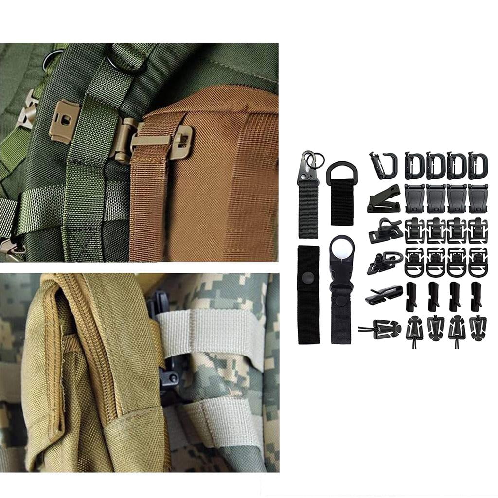 10pcs Tactical MOLLE Straps – Backpack Webbing Buckles For Outdoor Gear & EDC