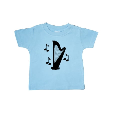 

Inktastic Harp Silhouette Music Gift Gift Baby Boy or Baby Girl T-Shirt