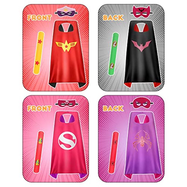 Capas de superhéroe para niños, niña, disfraz de cosplay de Halloween, fiesta de Navidad, kuaima kuaima