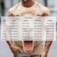 thumbnail image 5 of Men's Funny 3D Animal Print T-Shirt Novelty Crazy Sheep Graphic Tees Short Sleeve Crewneck Casual Summer Pullover Tops for Party and Daily Wear, 5 of 5