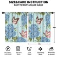thumbnail image 2 of Blackout Kids Curtains,Pioneer Flower and Butterfly Childrens Insulated Curtains Set Of 2,Bedroom Essentials,Toddler Room Decor 42x54in(106x137cm), 2 of 4