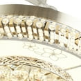 thumbnail image 4 of 36" LED Invisible Ceiling Fan Lamp Crystal Chandelier 3-Speed W/ Timing Remote, 4 of 10