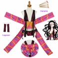 thumbnail image 3 of Disfraz de Cosplay de Daki Seaon 2, horquillas para el pelo, peluca con tatuaje, disfraz de Anime, Upper Moon 6, vestido de kimono sexy, traje de fiesta para mujer, 3 of 5
