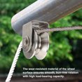 thumbnail image 6 of Uxcell U Groove Wheel with Bracket, Stainless Steel Track Wheel Dia.2.7" Loading 660 lbs Heavy Duty Rigid Caster for Inverted Rolling Gate Industrial Machines Wire Rope Rail, 6 of 7