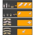 thumbnail image 3 of Picture Hooks For Hard Walls Picture Hangers For Hanging Photo Frame 50Pcs Hooks Four Corners, 3 of 5
