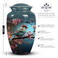 thumbnail image 2 of Pink Flower with Bird Urns For Human Ashes Adult Female & Male - Large Urns For Human Ashes Adult Women & Men - Decorative Cremation Urns - Memorial Funeral Urn (Size -10Inch), 2 of 5