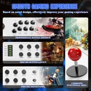 Bonadget Wired Arcade Stick Compatible with P5/P4/PC/Android, for PS5 Fight Stick with Programming Function, Turbo Function, 9.8FT Braided Cable Fight Stick and Wired Connection