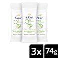 thumbnail image 1 of Dove Désodorisant 0 % Aluminium Concombre et Thé Vert (Format Économique 3 X 74gms), 1 of 7