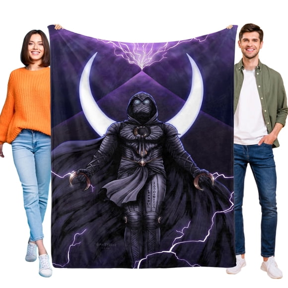 Moon Knight anti-pilling, suave, ligera, esponjosa y acogedora de lujo para hogar y cocina – Perfecta para niños y adultos,80X100cm