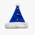 thumbnail image 3 of SYMOID Santa Hat, Light Blue Plush, Golden Bells, Unisex Christmas Party Costume Hats,Size Free Size, 3 of 6