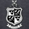 thumbnail image 3 of CafePress - Delta Chi Black And White Coat Of Arms Long Sleeve T Shirt - Womens Hooded Shirt, 3 of 3