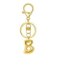 thumbnail image 1 of Hearth & Gear Custom Letter Keychain Key Ring For Initial Charm With Sturdy Metal Loop And Easy To Find Design For And Luggage, 1 of 5