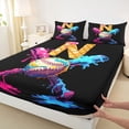thumbnail image 5 of Erosebridal Letter N Dripping Waffle Baseball Print Full Size Sheets, Sports Monogram Bed Sheets for Kids Boys and Girls, 1 Flat Sheet, 1 Fitted Sheet and 2 Pillowcases, 5 of 6