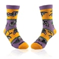 thumbnail image 1 of Bat Life Striped Socks from the Sock Panda (Ages 3-7), 1 of 5