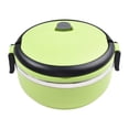thumbnail image 1 of Kids School Thermal Warmer Box Food Container Lunch Package Stainless Steel Green, 1 of 9