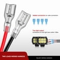 thumbnail image 5 of Nilight LED Light Bar Wiring Harness Kit Motorcycle Handlebar Switch 16AWG 2 Leads 12V On Off Push Button Switch for Motorcycle ATV UTV Driving Lights 7/8inch,2 Years Warranty, 5 of 9