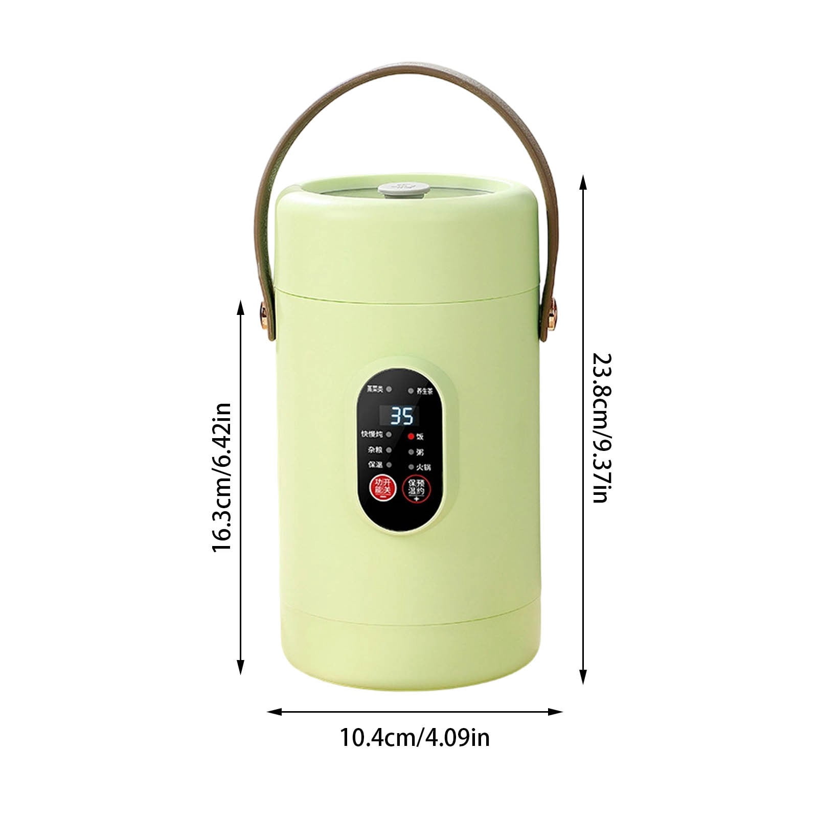 Portable Travel Electric Cooker 1.6L Multifunctional Multifunctional Mini Rice Cooker with Stainless Steel Pot & Steaming Rack Small Hot Pot & Soup Cooker for Dorms Office & Kitchen US Plug(D)