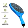 thumbnail image 2 of Pala de Pádel Premium con Funda 3 Pelotas y Grip Todos Niveles, HIKEO, 2 of 10