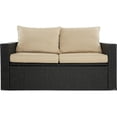 thumbnail image 4 of Serta Laguna 2 Piece Wicker Patio Sofa Set in Black, 4 of 12