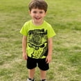 thumbnail image 3 of LRen Boys Short Sleeve Shirts Kids Summer Crewneck T-Shirts Casual Dinosaur Print Basic Cotton Tops Tees, 3 of 4