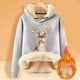 thumbnail image 2 of WILLBEST Sudadera de Mujer, Estilo Universitario, Cuello Redondo, Manga Larga, Talla Grande, con Estampado Navideño XXXX-Grande, 2 of 4