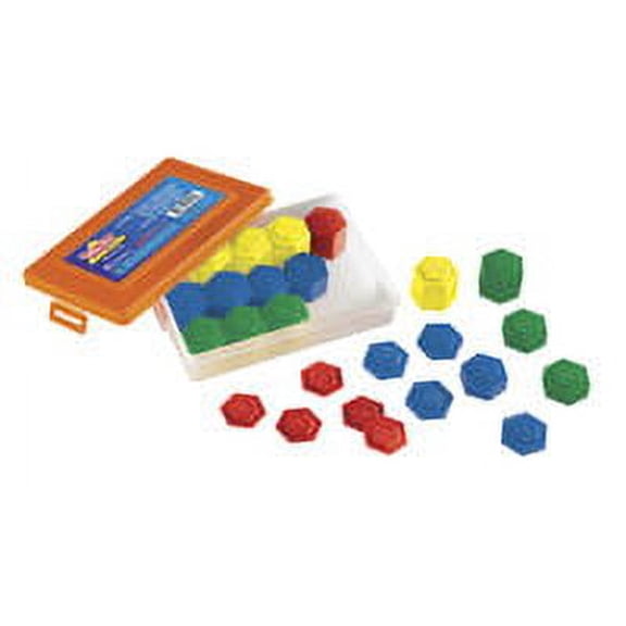 Learning Resources Hexagram Metric Weight Set, 54 Pieces