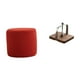 thumbnail image 1 of Reposapiés Otomano, Banco, Silla, Sofá Cilíndrico, Taburete De Té Para Oficina, Dormitorio, Guardería, Apartamento Con Servilletero, Dispensador De Pañuelos, Base De Madera, Organizador, 1 of 8