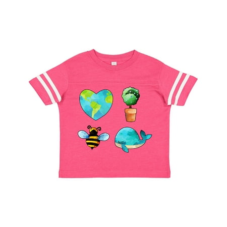 

Inktastic Earth Day Plant a Tree Save the Bees Save the Seas Love Your Mother Gift Toddler Boy or Toddler Girl T-Shirt