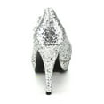 thumbnail image 6 of Ellie Shoes E-421-Jane-G 4" Double Strap Glitter Womens Mary Jane. Silver Glitter / 12, 6 of 6