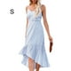 thumbnail image 5 of Sonducket Vestido largo de mujer Casual Spaghetti Strap Swing Sundress Club Noche Fecha Playa Vacaciones Cumpleaños Oficina Ropa de verano Vestidos Azul S Sonducket AP011094-13, 5 of 5