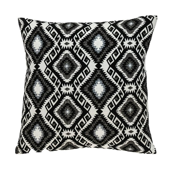 Parkland Collection Habib Transitional Black Throw Pillow
