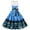 Blue, variant on Aoochasliy Summer Dresses for Women Dresses for Beach Floral Print Sleeveless Tank Swing Dress Summer!
