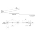 thumbnail image 2 of Gatco 4066 Elevate Glass Shelf, Brushed Brass, 2 of 6
