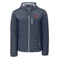 thumbnail image 2 of Men's Cutter & Buck  Heather Navy Portland Sea Dogs Rainier PrimaLoft Eco Full-Zip Hooded Jacket, 2 of 3