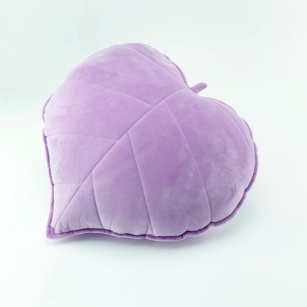 Almohada de felpa con forma de hoja para coche, dormitorio, sofá, habitación de niños, almohada decorativa de tela