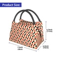 thumbnail image 2 of Yiaed Table Tennis Rackets Print Lunch box lunch bag Portable Insulated Lunch Box for Women Men Cooler Tote Bag with Front Pocket for Work Picnic Travel, 2 of 6